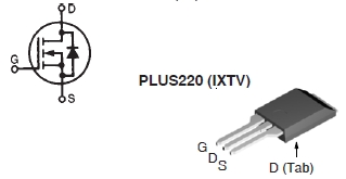 IXTV270N055T2, N-канальный силовой TrenchT2 MOSFET транзистор